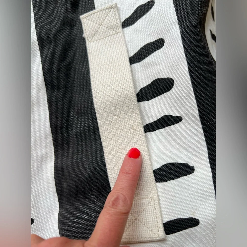 IKEA Limited edition Black & White Striped Canvas laundry bag